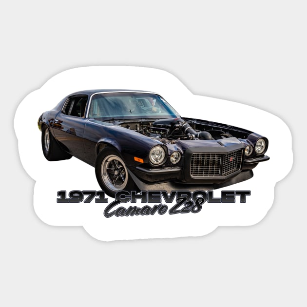 1971 Chevrolet Camaro Z28 Sticker by Gestalt Imagery